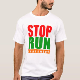 Camiseta Declaración de parada de ejecución de programación