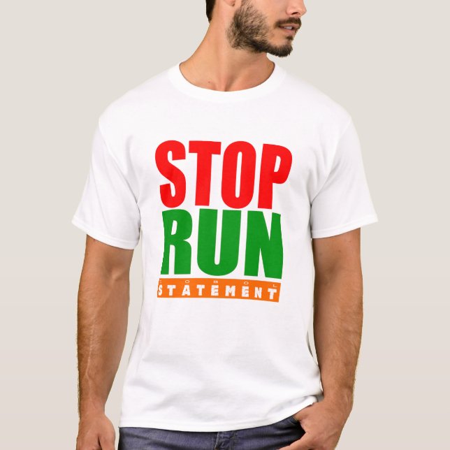 Camiseta Declaración de parada de ejecución de programación (Anverso)
