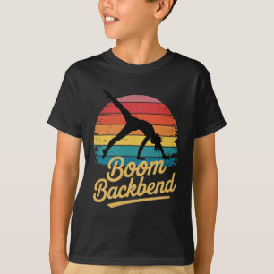 Camiseta Declaración de postura de yoga retro Ckbend Boom a