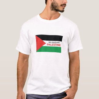 Camiseta Declaración de solidaridad: Bandera Palestina bási