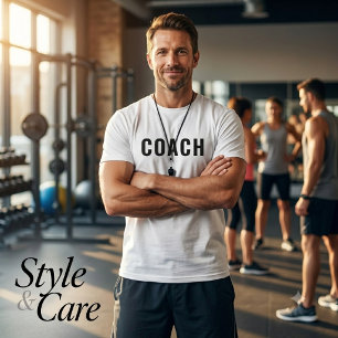 Camiseta Declaración de texto COACH personalizable