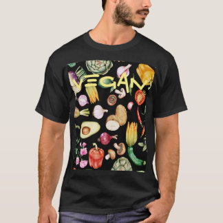 Camiseta Declaración de Vegan Tipo Ético Vegetales Vivos