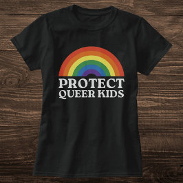 Camiseta Declaración del Orgullo Arcoiris para Proteger a l