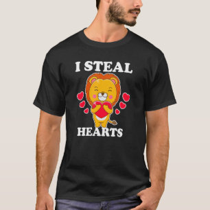 Camiseta Declaración Día de San Valentín de Lion Heart In L
