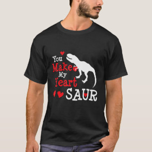 Camiseta Declaración El día de San Valentín de dinosaurios 