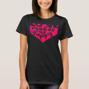 Camiseta Declaración Elegante El día de San Valentín Corazó