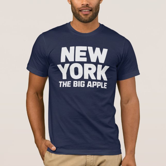 Camiseta Declaración en negrita de New York "The Big Apple" (Anverso)
