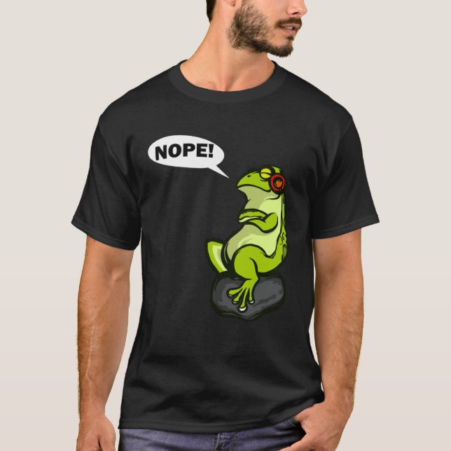 Camiseta Declaración Frog No No No Es Diversión (Anverso)