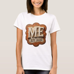 Camiseta Declaración Gold ME EST 2005 Diseño Gráfico