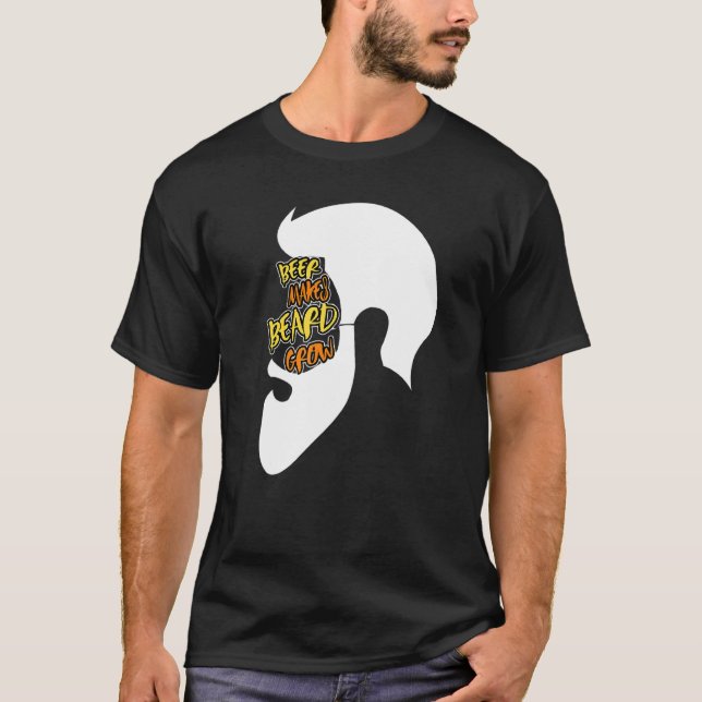Camiseta Declaración humorística de hombres barba crecimien (Anverso)
