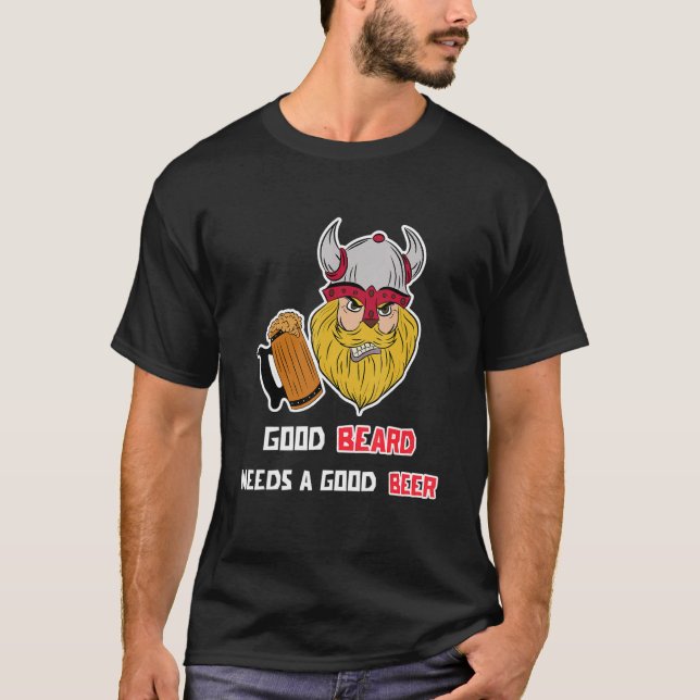 Camiseta Declaración humorística de hombres barba masculin  (Anverso)