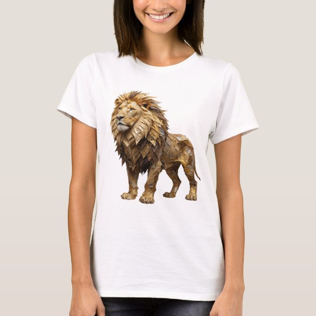 Camiseta Declaración LION KING Impresión Plateada (Anverso)
