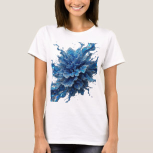 Camiseta Declaración Plata ARTE DE AGUA FLUYENTE Usable