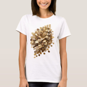 Camiseta Declaración Plata MOTIVO ARTÍSTICO ARTE ABSTRACTO