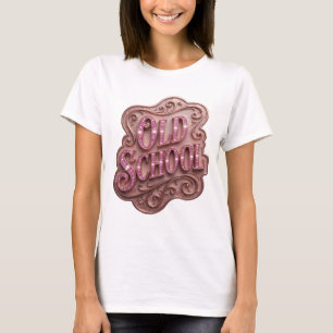 Camiseta Declaración Rosa Diseño Negrita OLD SCHOOL