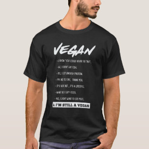 Camiseta Declaración vegana vegetariana verduras comida org