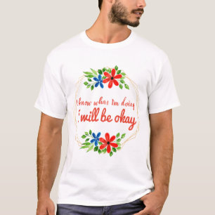 Camiseta declaraciones de vibra positivas para el trabajo y