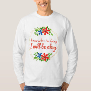 Camiseta declaraciones de vibra positivas para el trabajo y