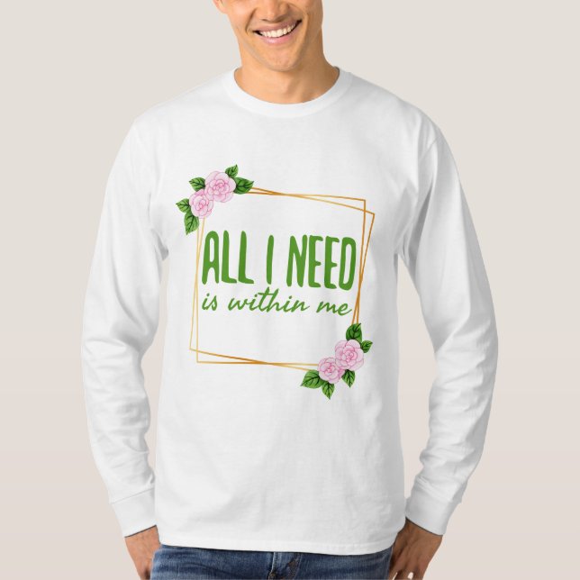 Camiseta declaraciones positivas de vibraciones para la mot (Anverso)