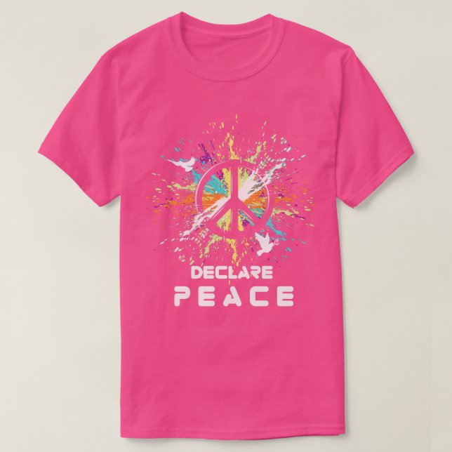 Camiseta Declarar la paz (Diseño del anverso)