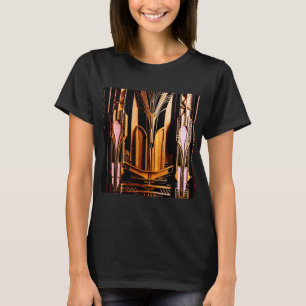 Camiseta Deco de arte glamoroso - Diseño de elegancia vinta