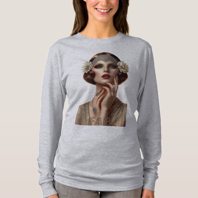 CAMISETA DECO DIVA SHIRT (GRIS) (Anverso)