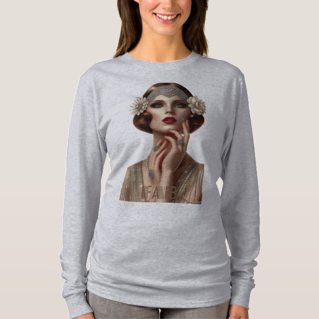 CAMISETA DECO DIVA SHIRT (GRIS) (Anverso)