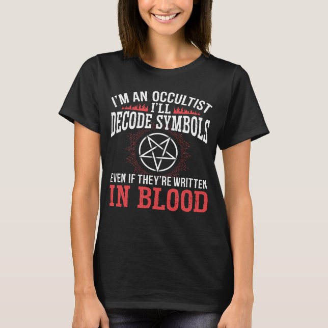 Camiseta Decode Símbolos Satanic Baphomet Witchcraft Go (Anverso)
