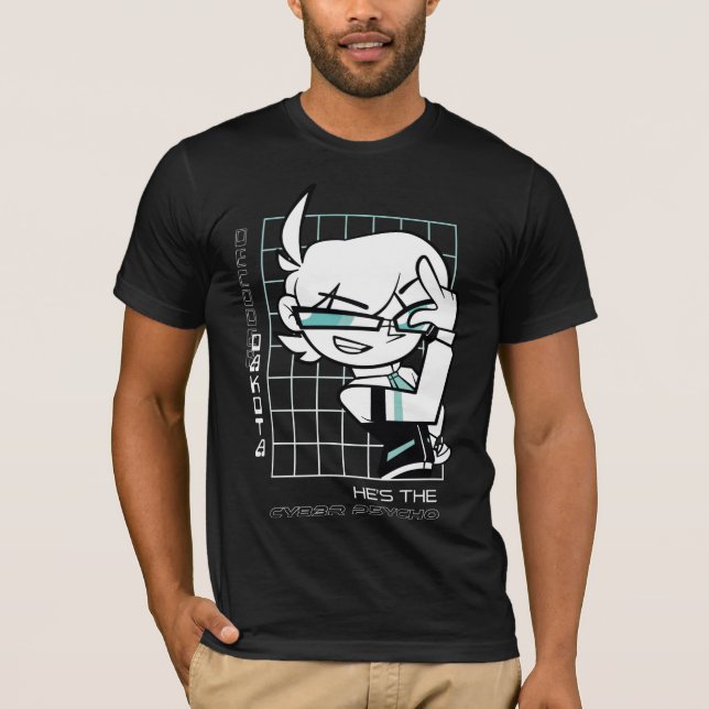 Camiseta Decoder Dakota | Cuadrícula [negra] (Anverso)