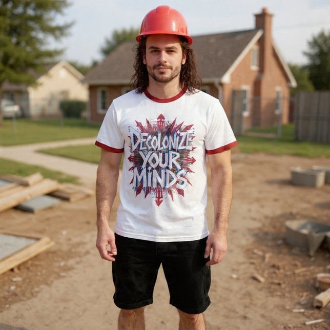 Camiseta Decolonize Your Minds (Points) (Subido por el creador)