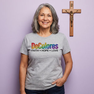 Camiseta DeColores Cursillo Arcoíris Fe Esperanza Amor
