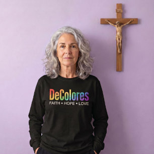 Camiseta DeColores Cursillo Arcoíris Fe Esperanza Amor