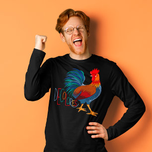 Camiseta DeColores Cursillo Colorful Rooster T-Shirt