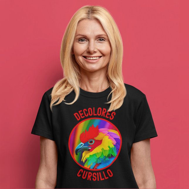 Camiseta DeColores Cursillo Colorful Rooster Vivid Rainbow (Subido por el creador)
