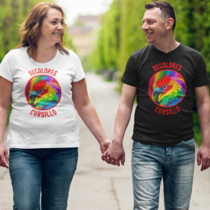 Camiseta DeColores Cursillo Colorful Rooster Vivid Rainbow