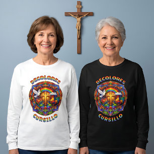 Camiseta DeColores Cursillo Cruz Paloma Gallo Mandala