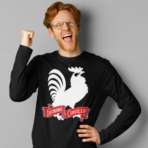 Camiseta DeColores Cursillo Rooster Silhouette con cartel