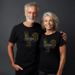 Camiseta DeColores Cursillo Rooster Word Cloud