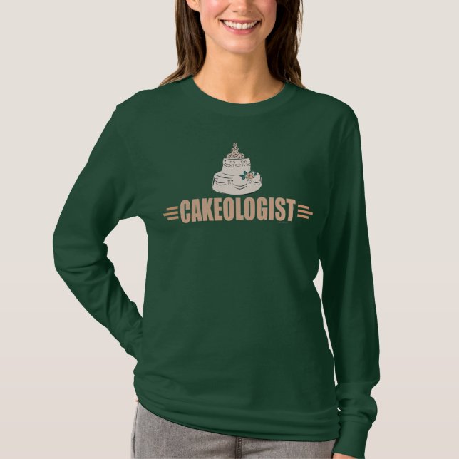 Camiseta Decoración cómica del pastel (Anverso)