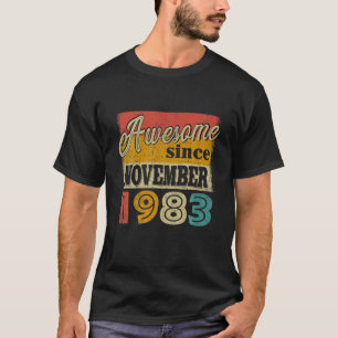 Camiseta Decoración De 38 Años Impresionante Desde Noviembr