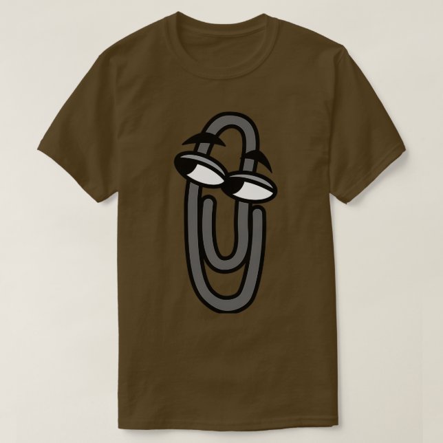 Camiseta Decoración de Clippy Office Pal Ayudante de Office (Diseño del anverso)