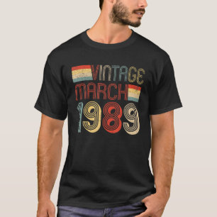 Camiseta Decoración De Cumpleaños De 33 Años Vintage De Reg