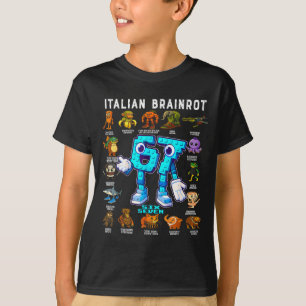 Camiseta Decoración de cumpleaños divertida italiana Brainr