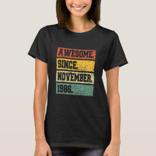Camiseta Decoración de cumpleaños número 36 años asombrosa