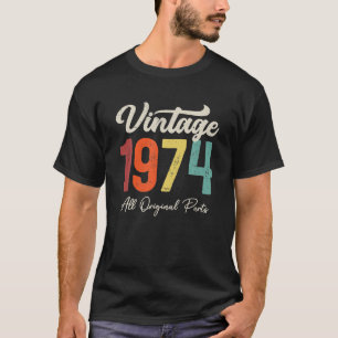 Camiseta Decoración de cumpleaños número 49 Vintage 1974 pa