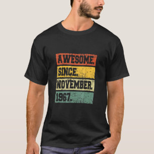 Camiseta Decoración de cumpleaños número 55 años asombrosa 