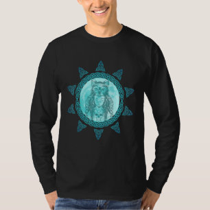 Camiseta Decoración De La Luna Druida Knot Celta Occult Acc