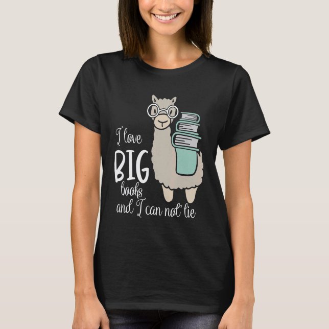 Camiseta Decoración de lectura para Llama (Anverso)