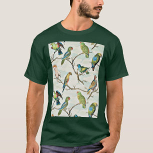 Camiseta Decoración De Loro Y Palm