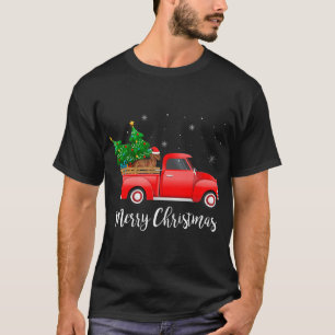 Camiseta Decoración de los Navidades de Camión Rojo en Dach